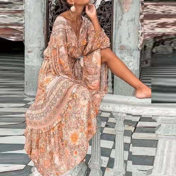Spell Dresses & Skirts - NEW Spell and The Gypsy Amethyst Long Viscose Dress XS pink rose